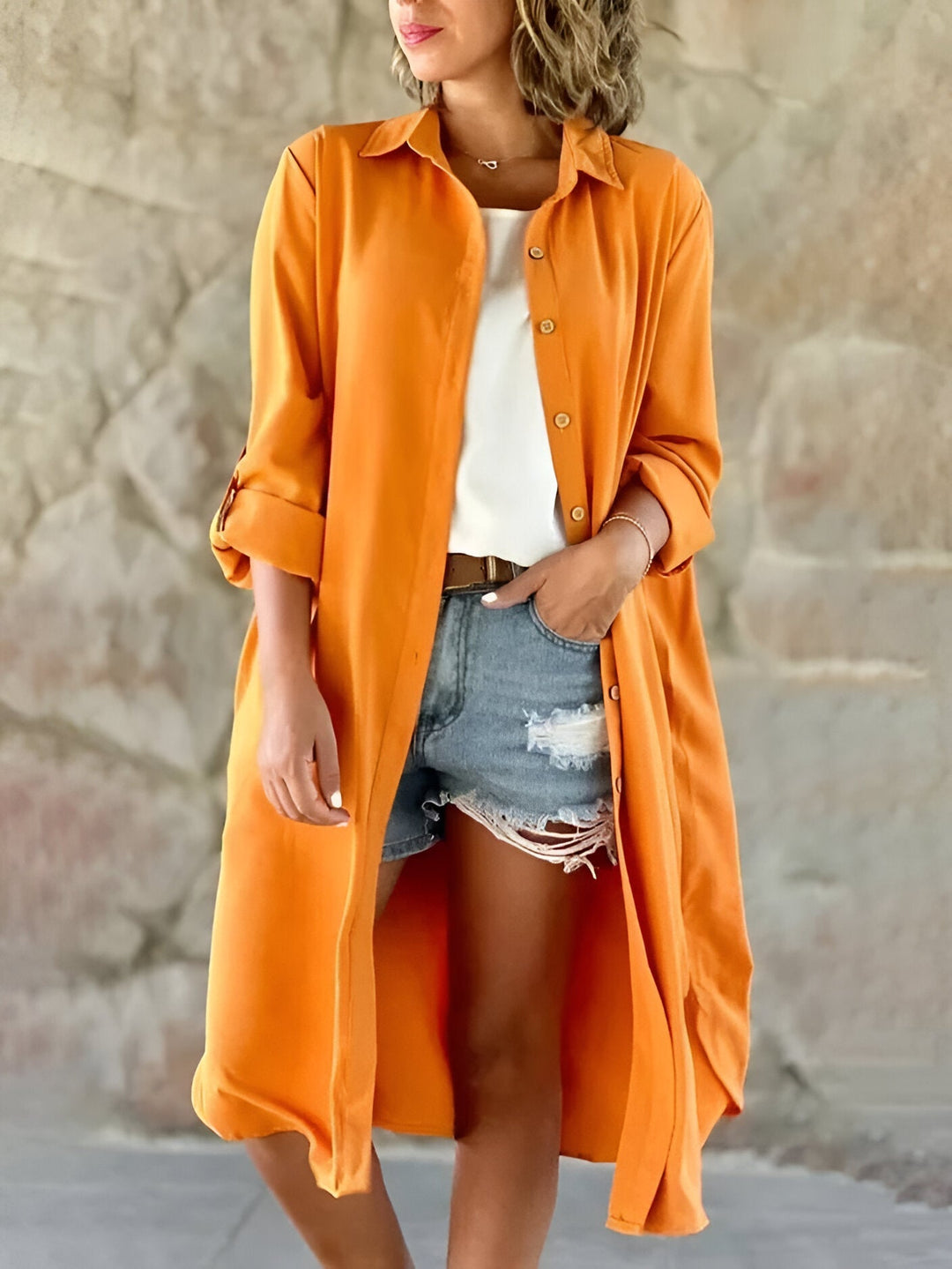 CYNTHIA™ | Klasikinė liemenė su apykakle pavasariui ir rudeniui