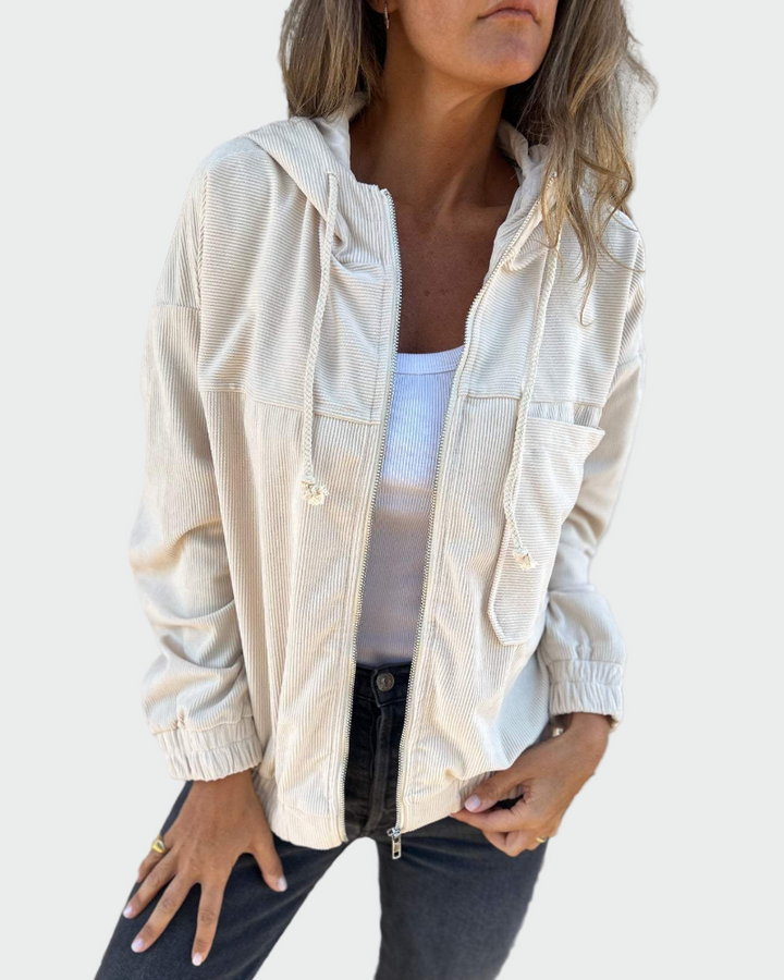 Švarkas iš aksomo tekstūros su dryželiais