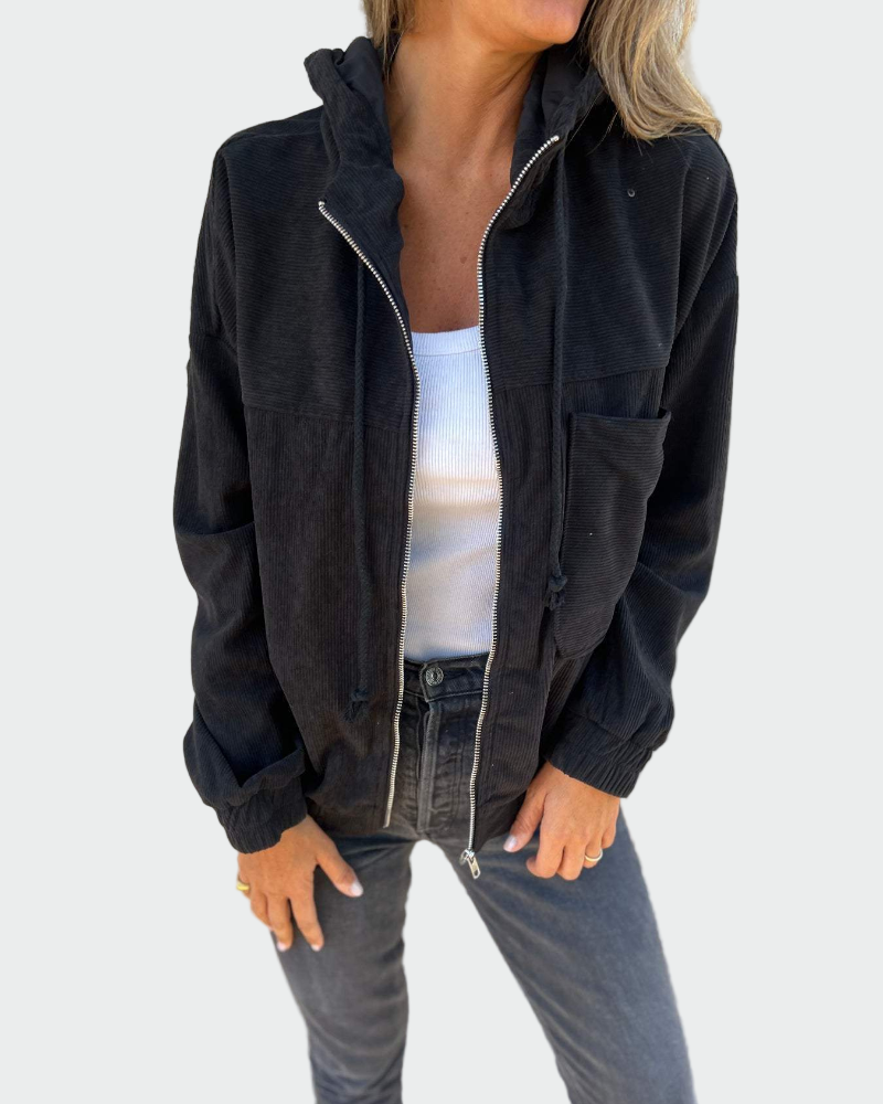 Švarkas iš aksomo tekstūros su dryželiais