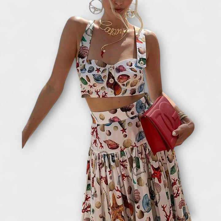 Heather - Stilingas dviejų dalių sijono komplektas