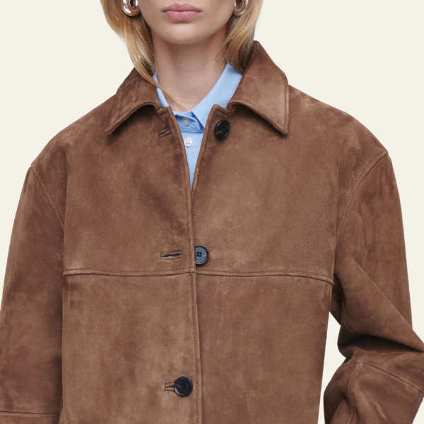 Dārta - Su apykakle nubuko striukė