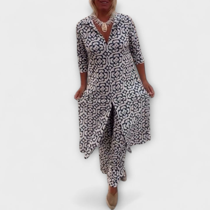 Camilla - Elegantiškas Geometrinis Komplektas