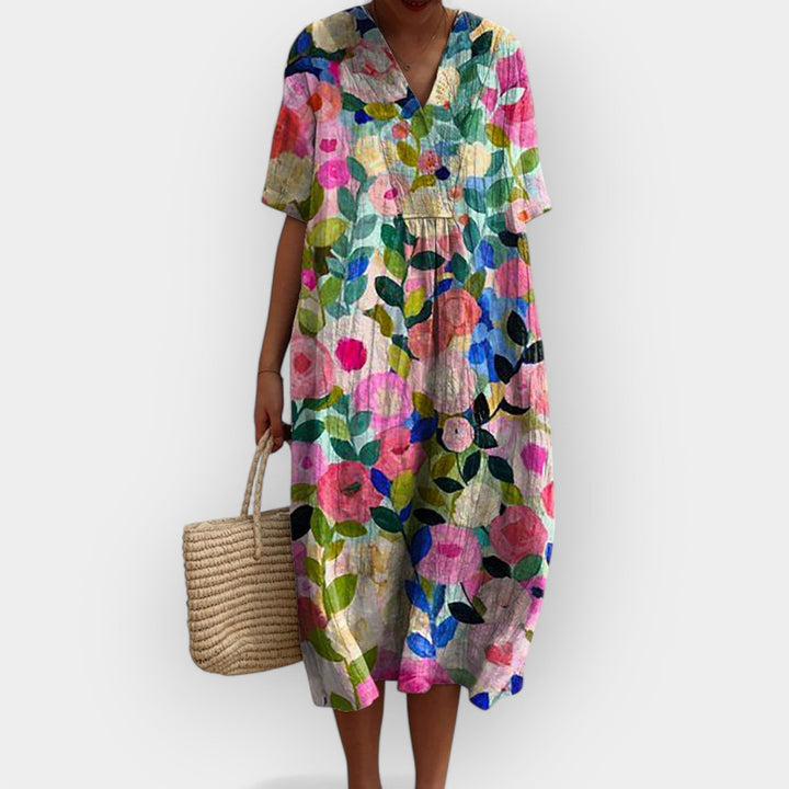 Vasaros Gėlių Suknelė