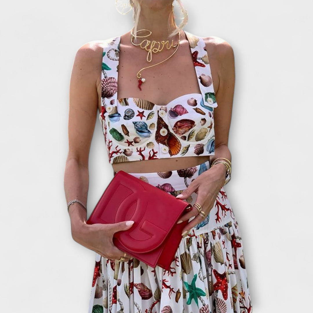 Heather - Stilingas dviejų dalių sijono komplektas