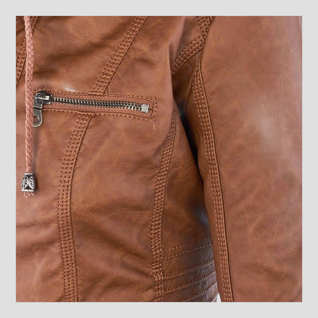 Justė- Moderni odinė striukė