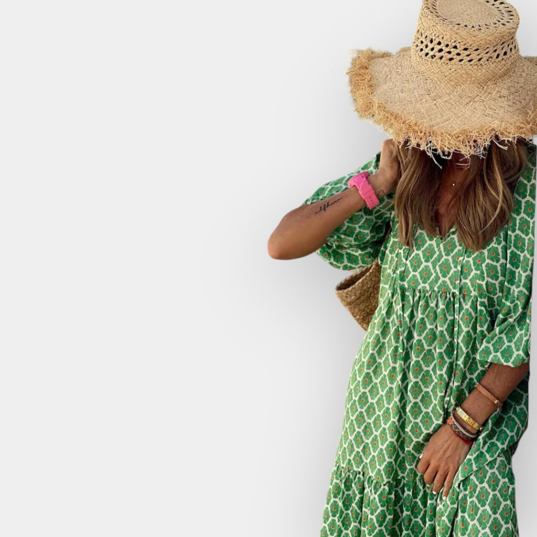 Floristinės Motyvo Suknelė