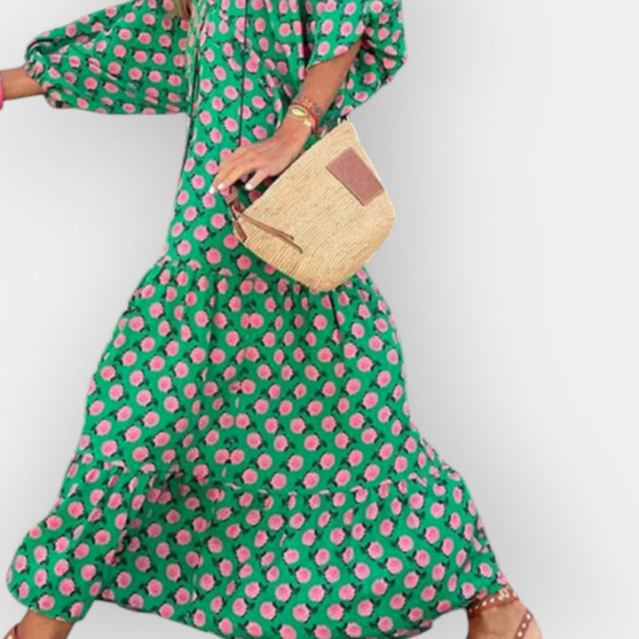 Floristinės Motyvo Suknelė