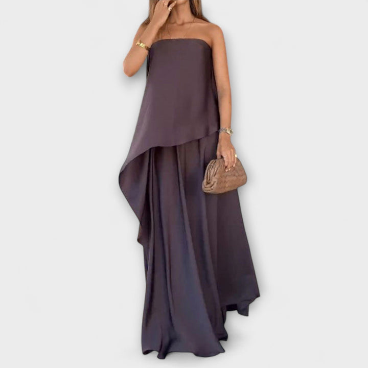 Ruby - Stilingas be rankovių bandeau topas ir sijonas