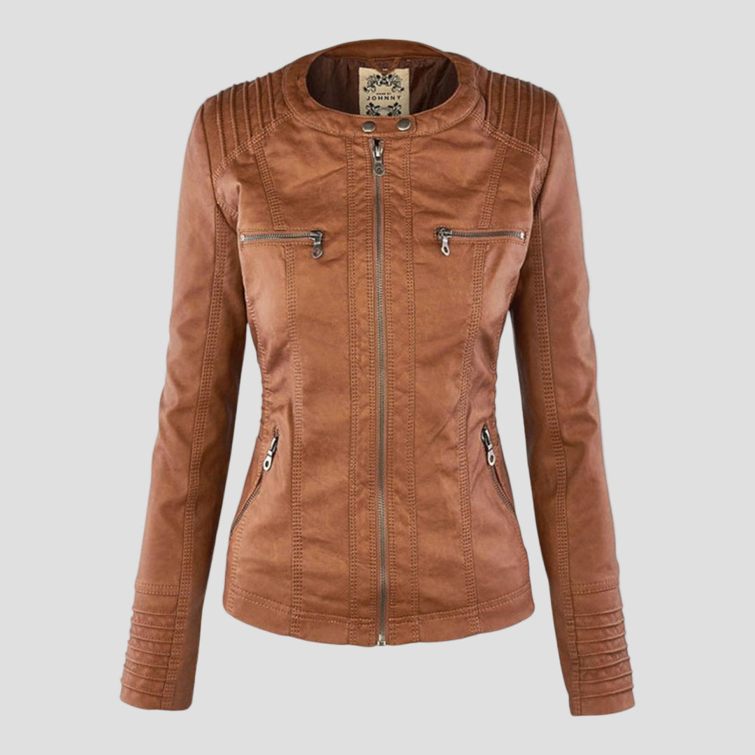 Justė- Moderni odinė striukė