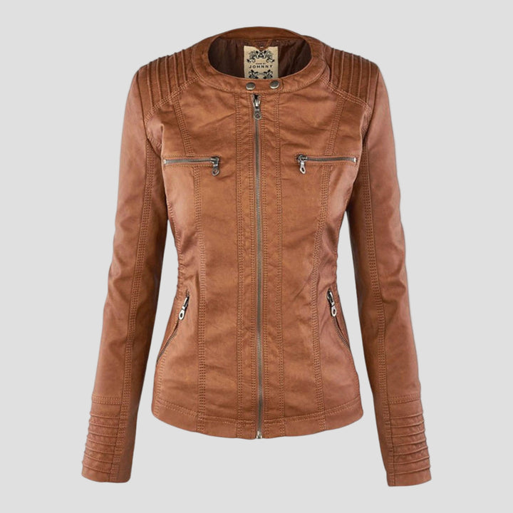 Justė- Moderni odinė striukė