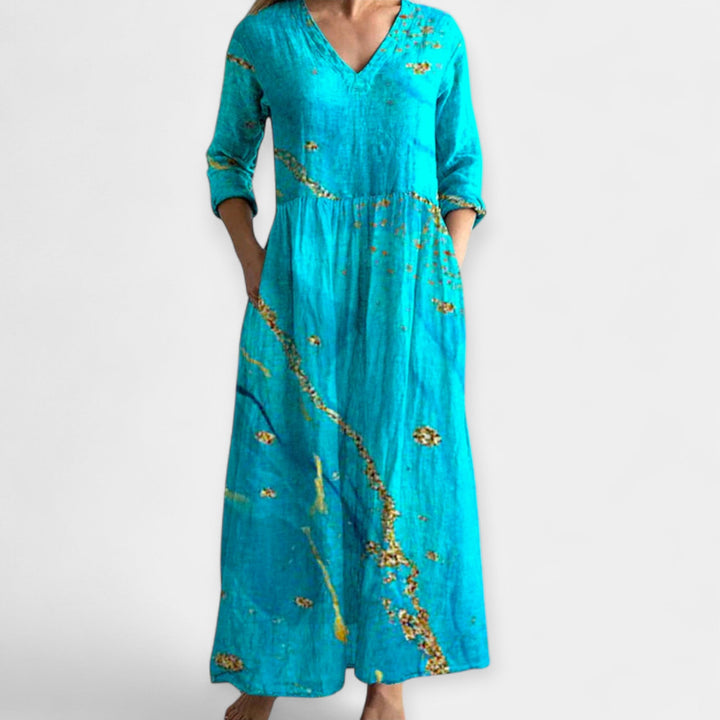 Lengva Gėlių Suknelė