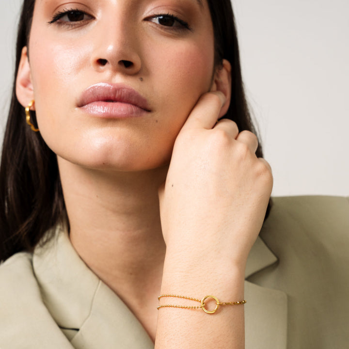 Auksinis Teniso Apyrankė Dėžutėje