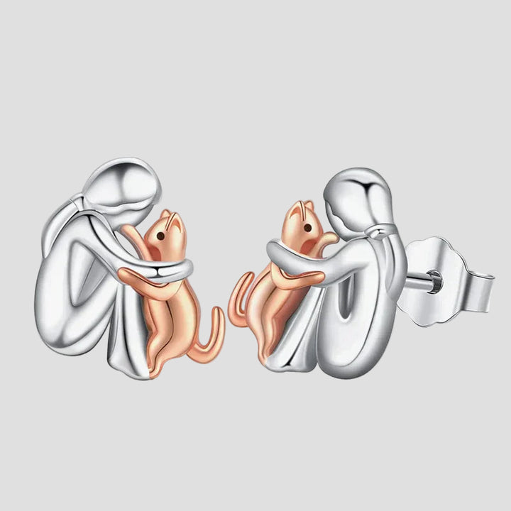 Elisa - Auskarai su katės simboliu