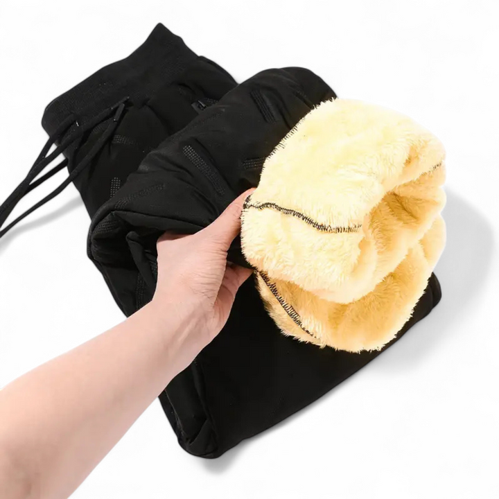 Roze - Šiltos Fleece Kelnės