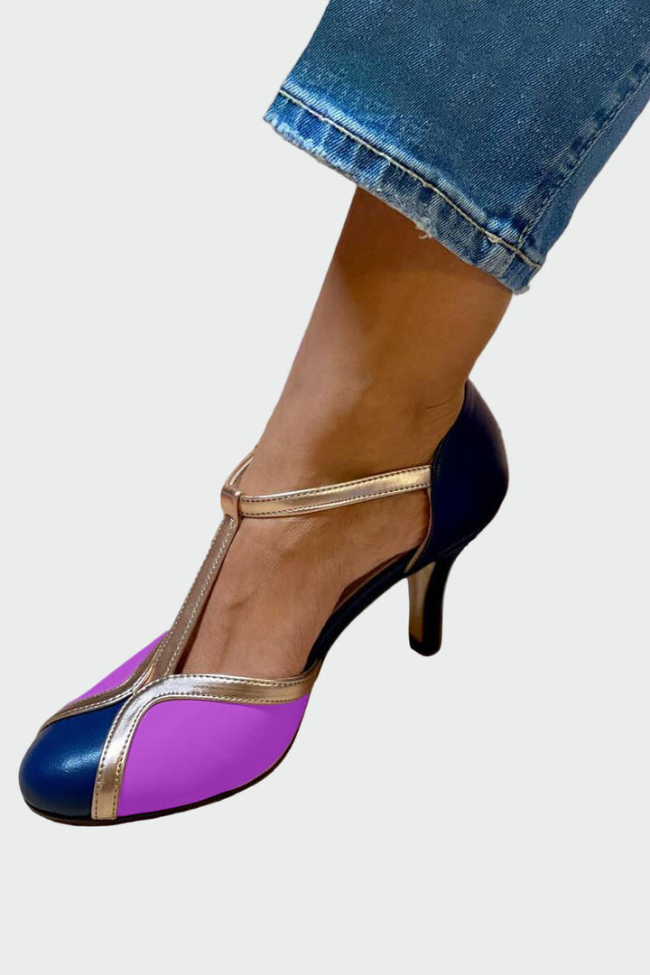 Retro aukštakulniai su T formos dirželiu