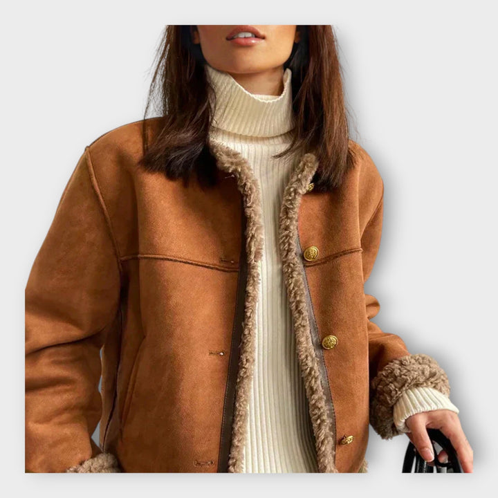 Justine - Elegantiška Odinė Striukė