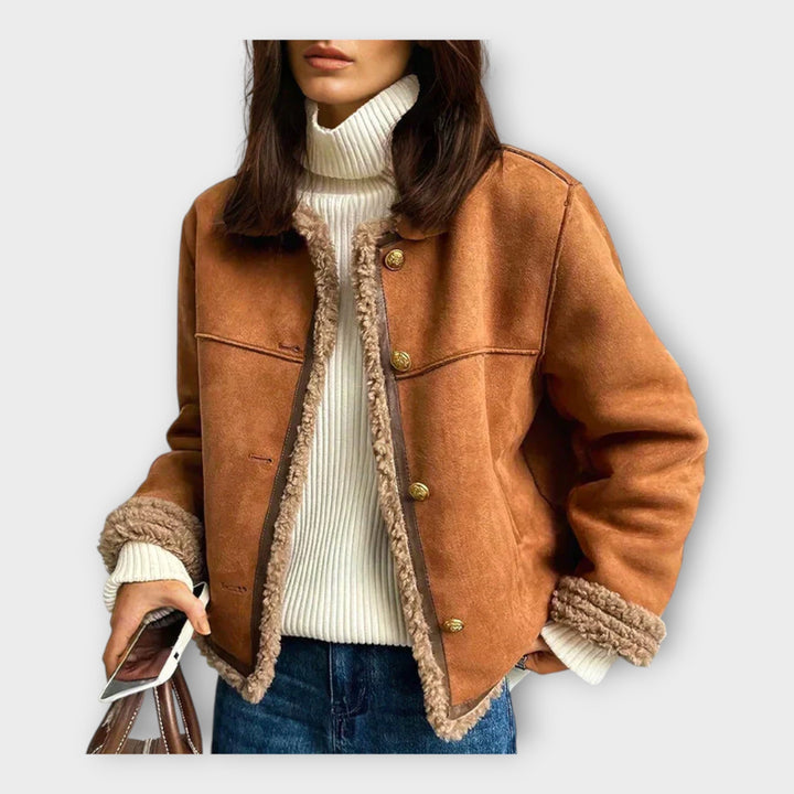 Justine - Elegantiška Odinė Striukė