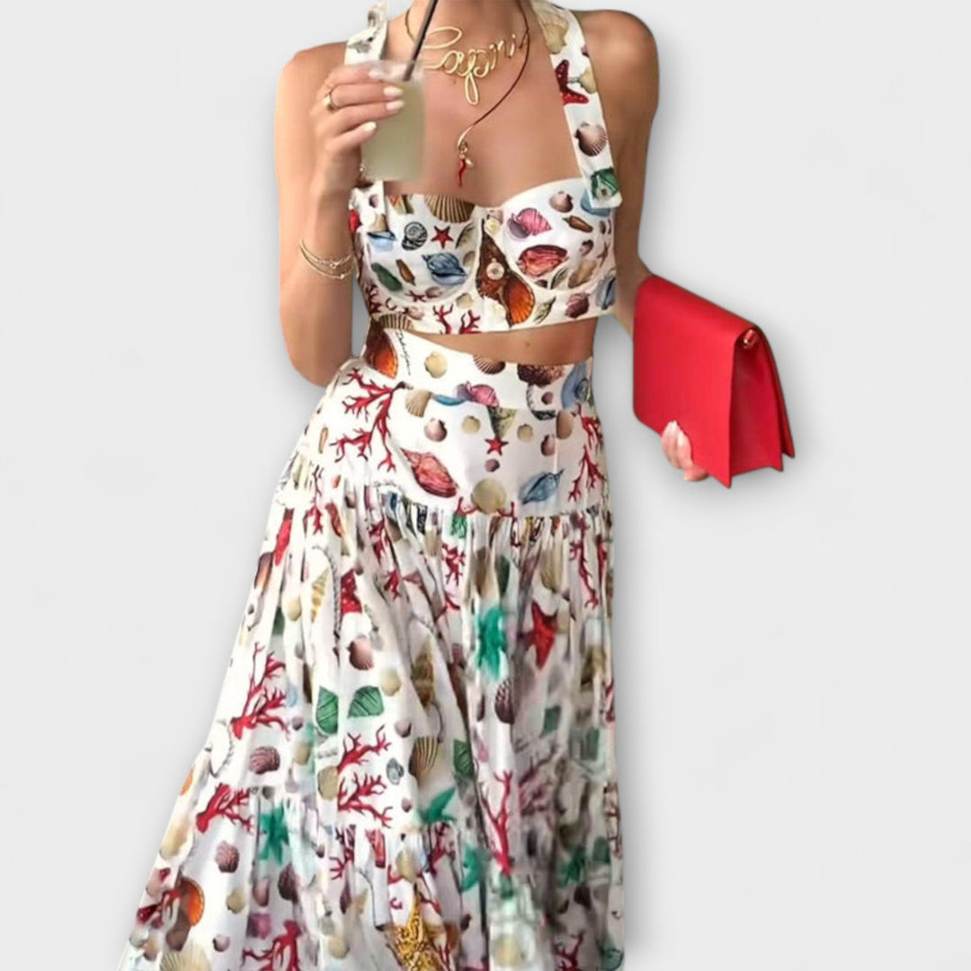 Heather - Stilingas dviejų dalių sijono komplektas