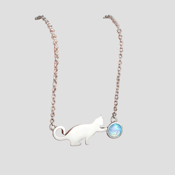 Bella - Kaklo grandinėlė su katinu