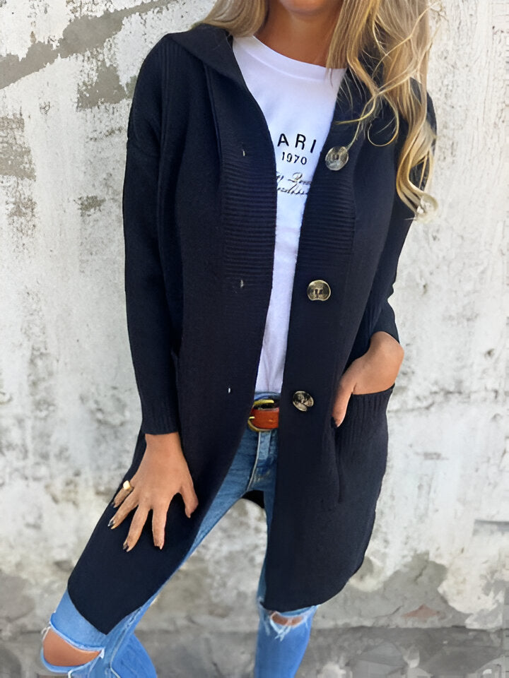 PRISCILLA-Rudens džemperis su gobtuvu