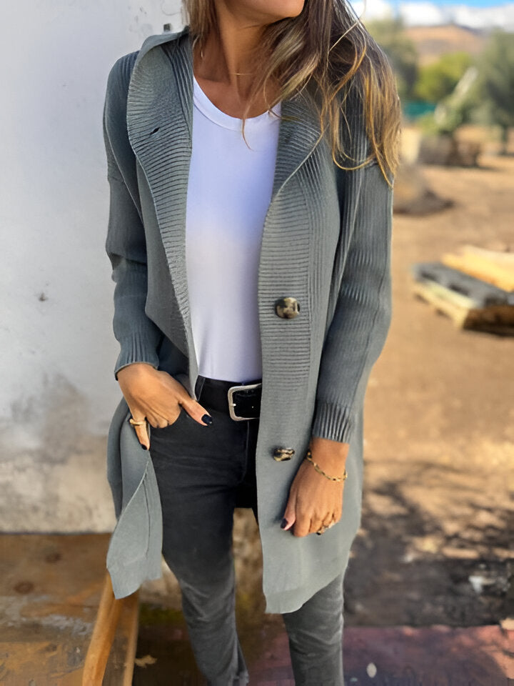 PRISCILLA-Rudens džemperis su gobtuvu