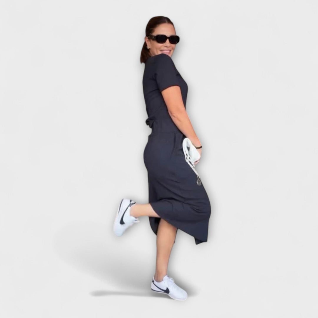 Danielle - Elegantiškas V-žirklės viršus su sijonu