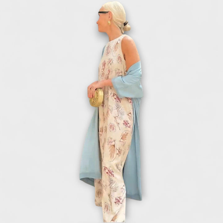 Elveria – Maksimalinė suknelė su atitinkančiu kardiganu