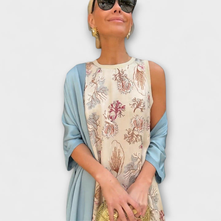 Elveria – Maksimalinė suknelė su atitinkančiu kardiganu