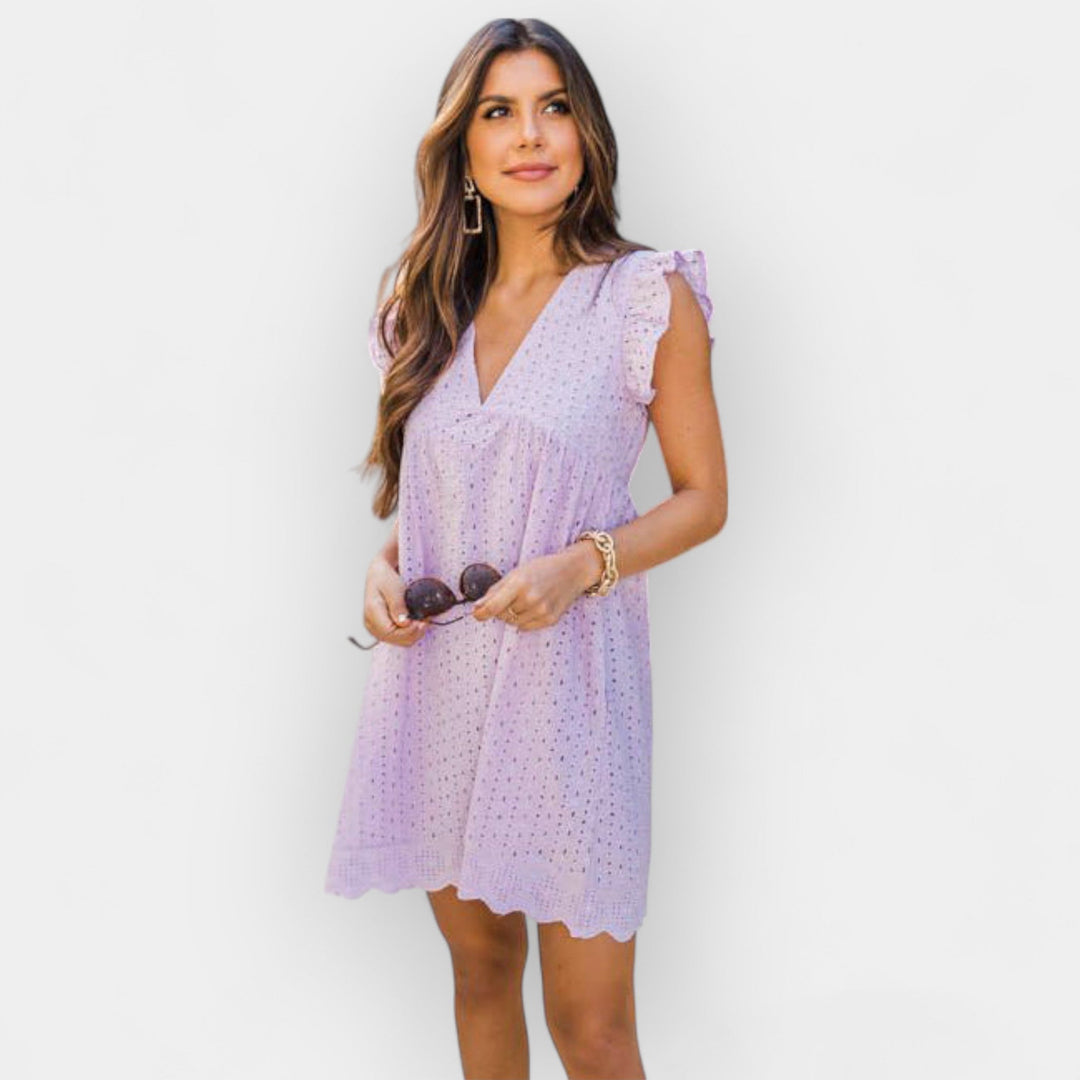 Vasaros Suknelė su Paslėptais Šortukais ir Kišenėmis